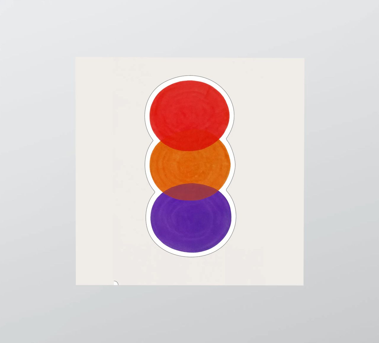 Vertical Spectrum - Flow Form Series pegatina de SMPLE