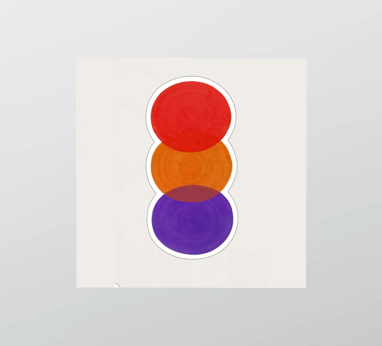 Vertical Spectrum - Flow Form Series autocollant de SMPLE