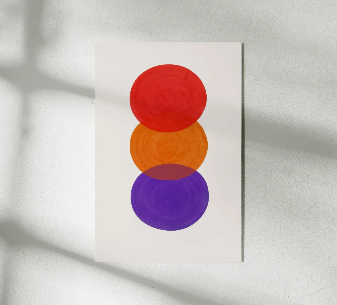 Vertical Spectrum - Flow Form Series Acryl-Glas von SMPLE