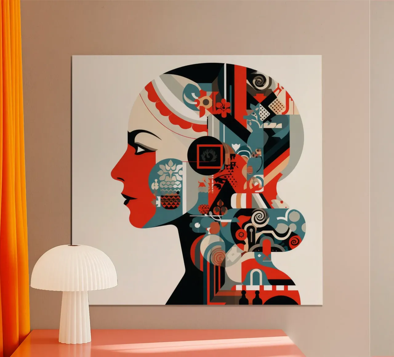 Forme della donna norvegese carta hahnemühle da Artful Muse