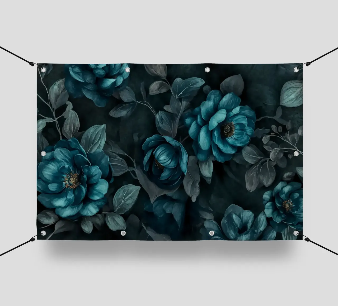 Barocco Eleganza lunatica Serenità dei fiori d'alzavola telo in pvc da Andrea Haase Floral Passion