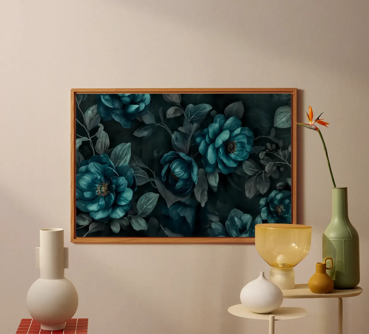 Barocco Eleganza lunatica Serenità dei fiori d'alzavola alluminio dibond da Andrea Haase Floral Passion