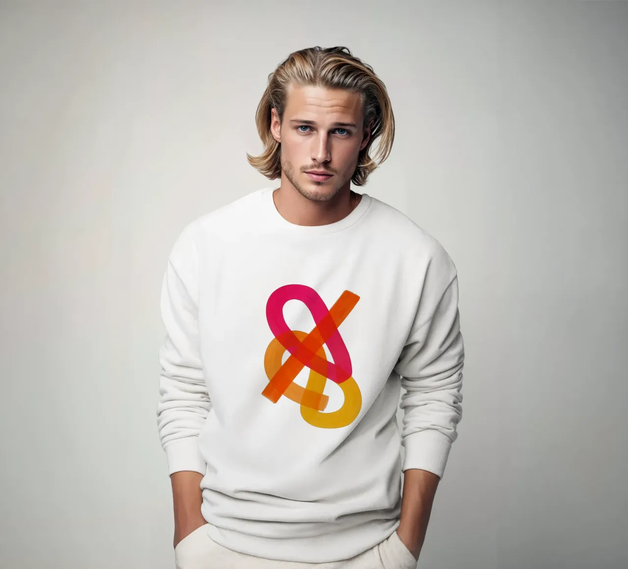 Color Twist - Serie Flow Form felpa da SMPLE