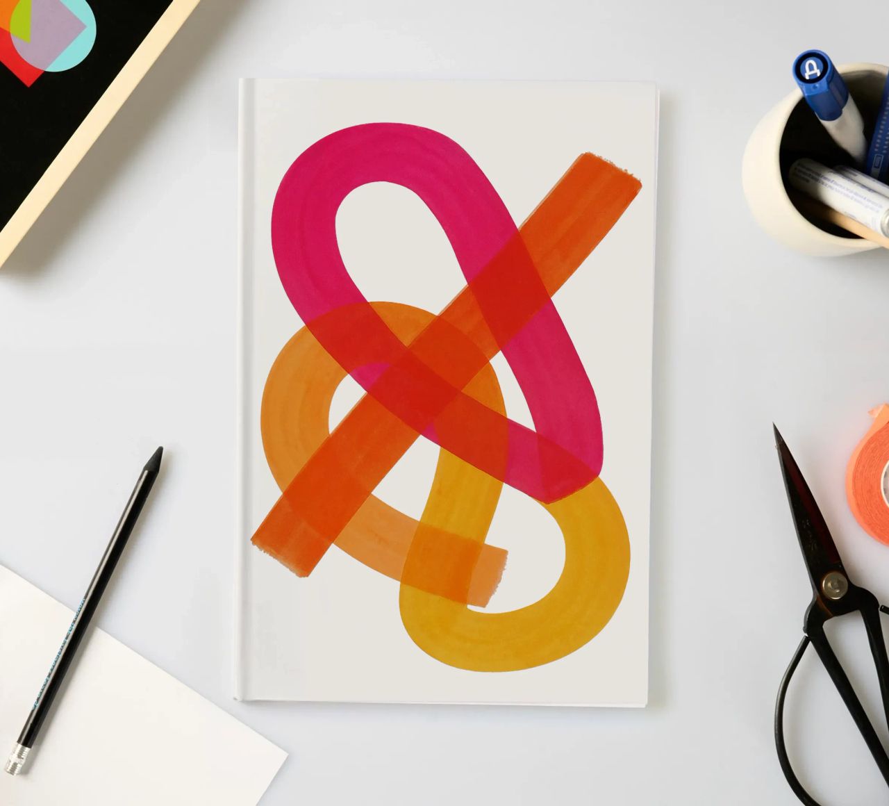 Color Twist - Flow Form Series notebook by SMPLE