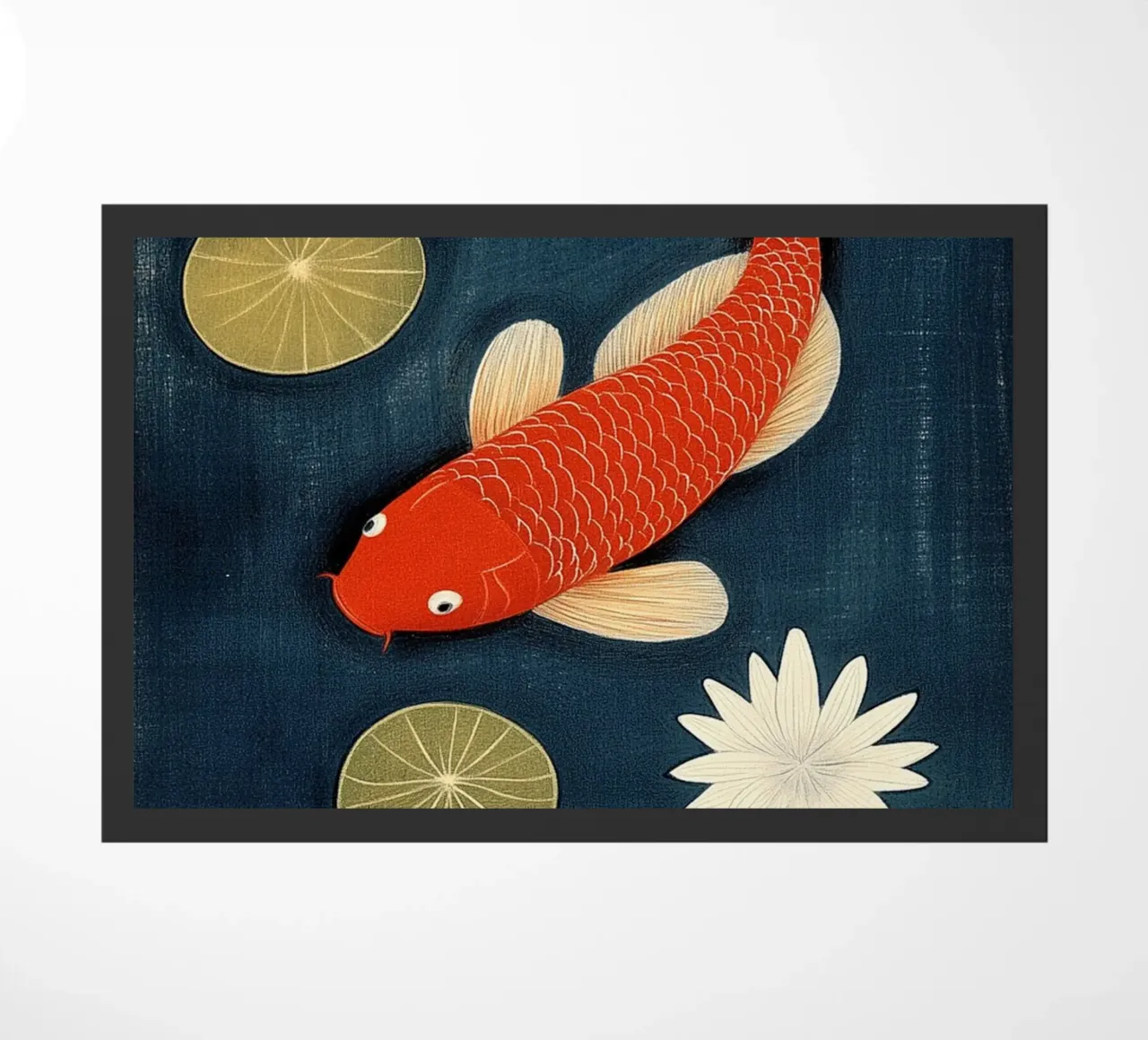 Koi tra le ninfee zerbino da Curious Canvas