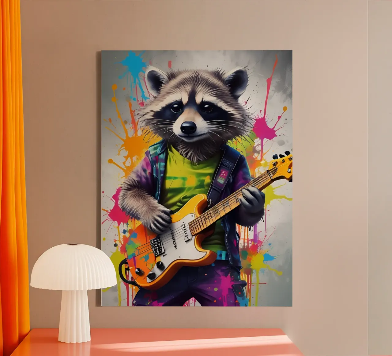 Rockcoon-Vibes Leinwand von MakArena