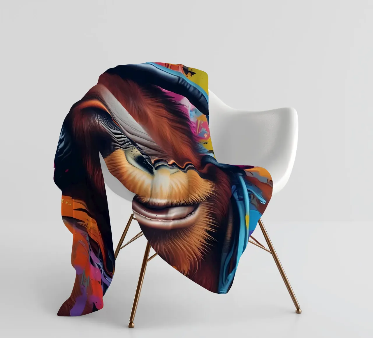 Orangutan Groovy coperta in pile da MakArena