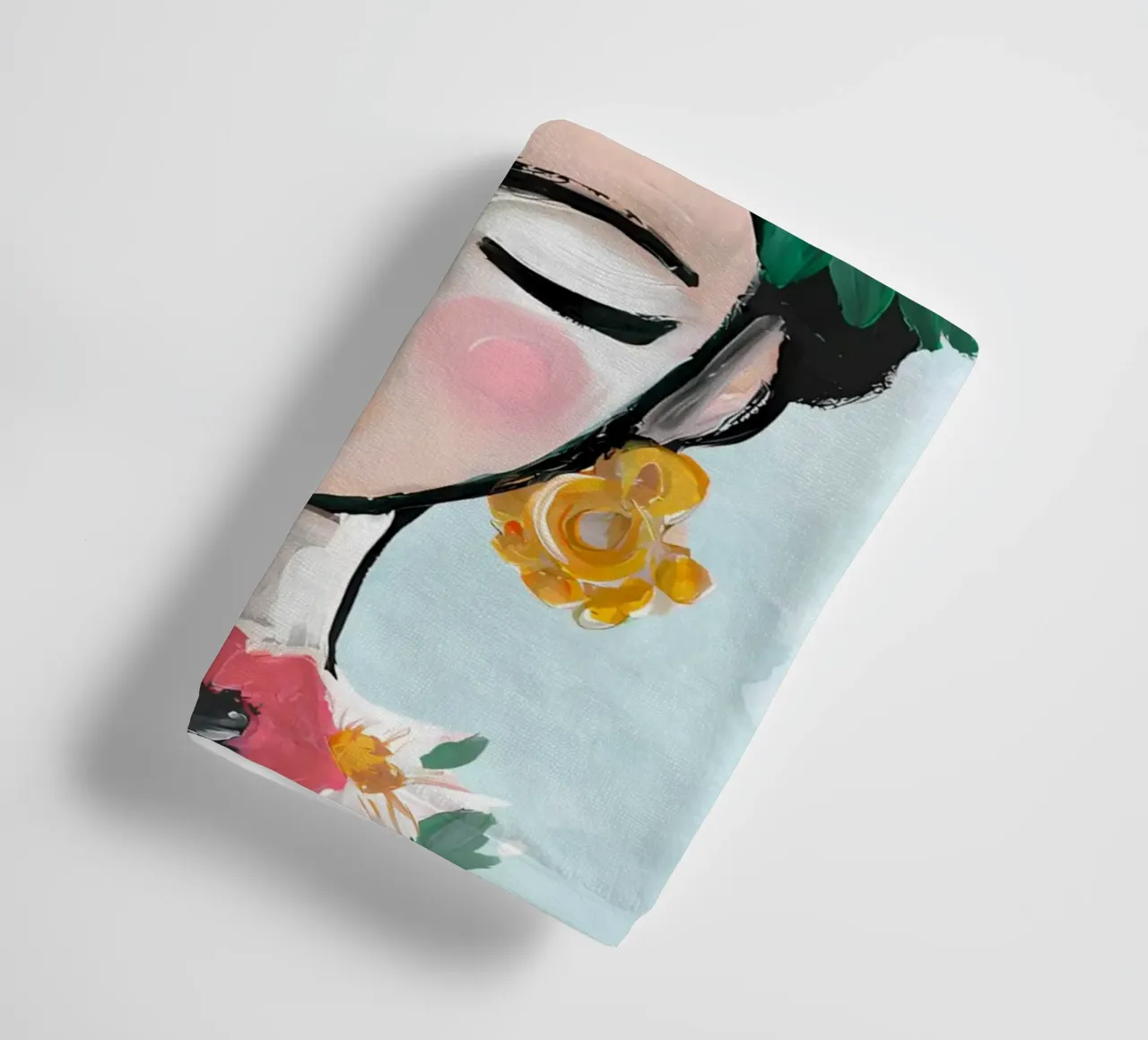 Impression de fleurs, poster abstrait vibrant serviette de bain de Boheme