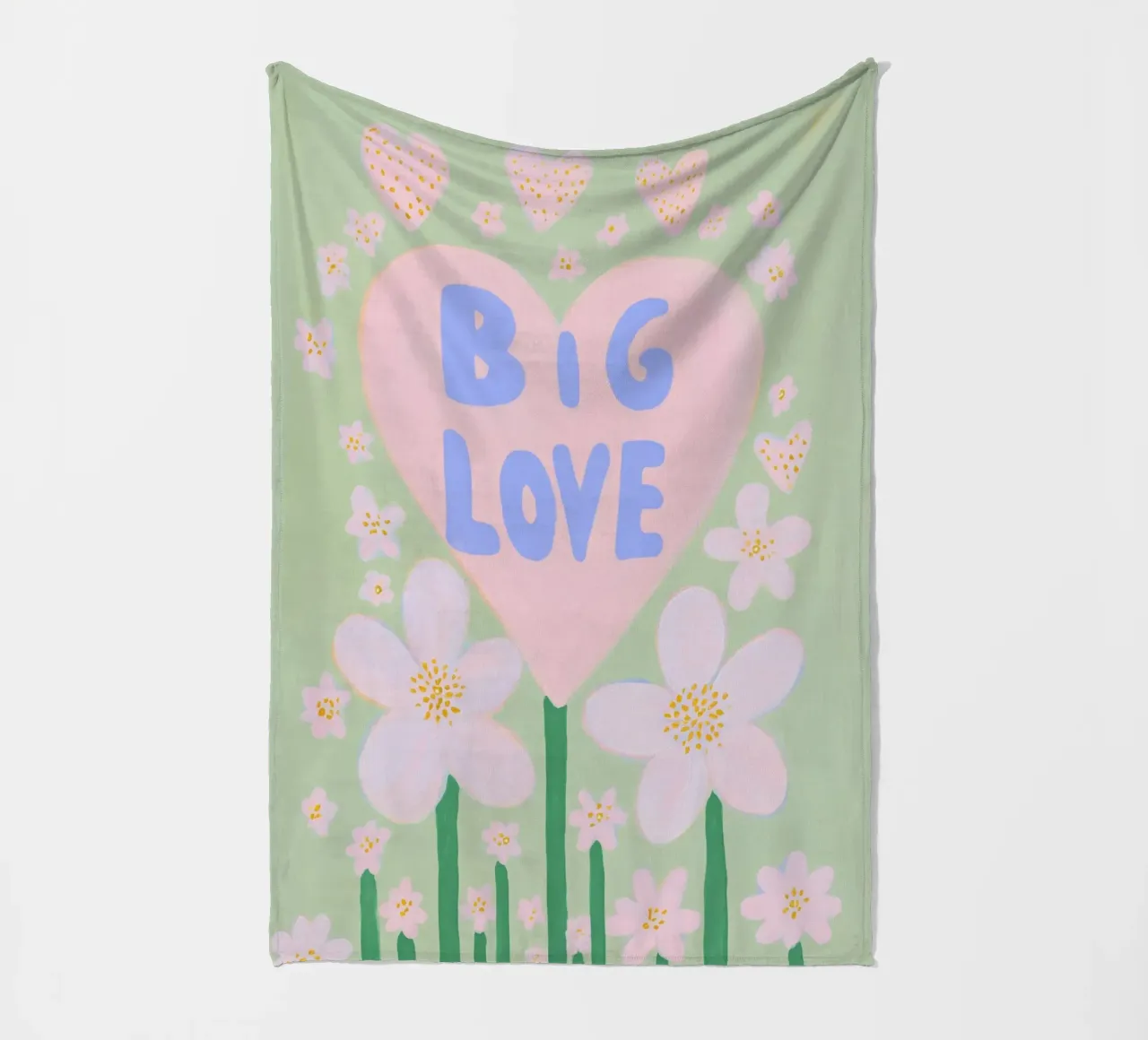 Grande amore per i fiori coperta in pile da Carinaprint