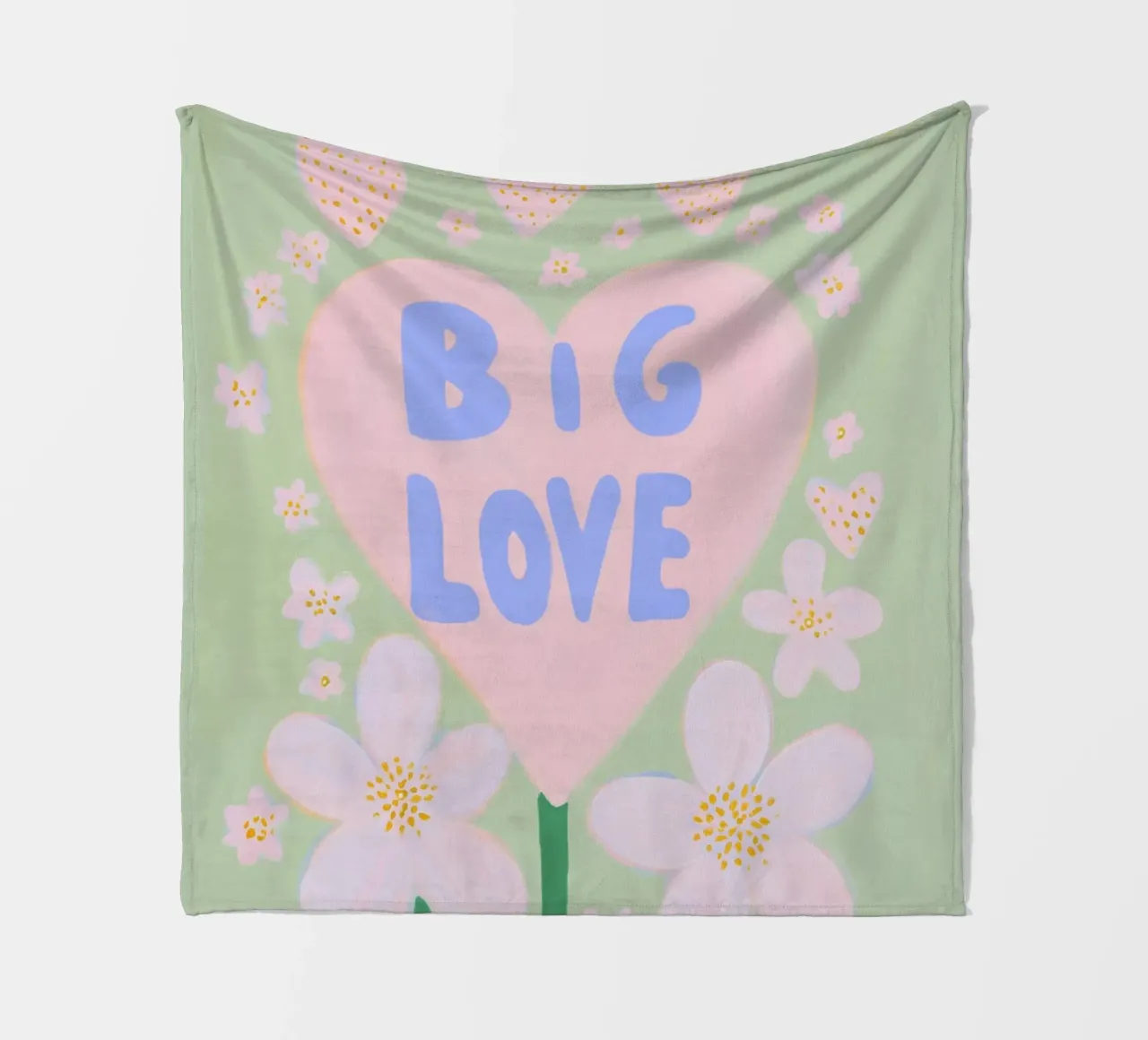 Grande amore per i fiori coperta in pile da Carinaprint