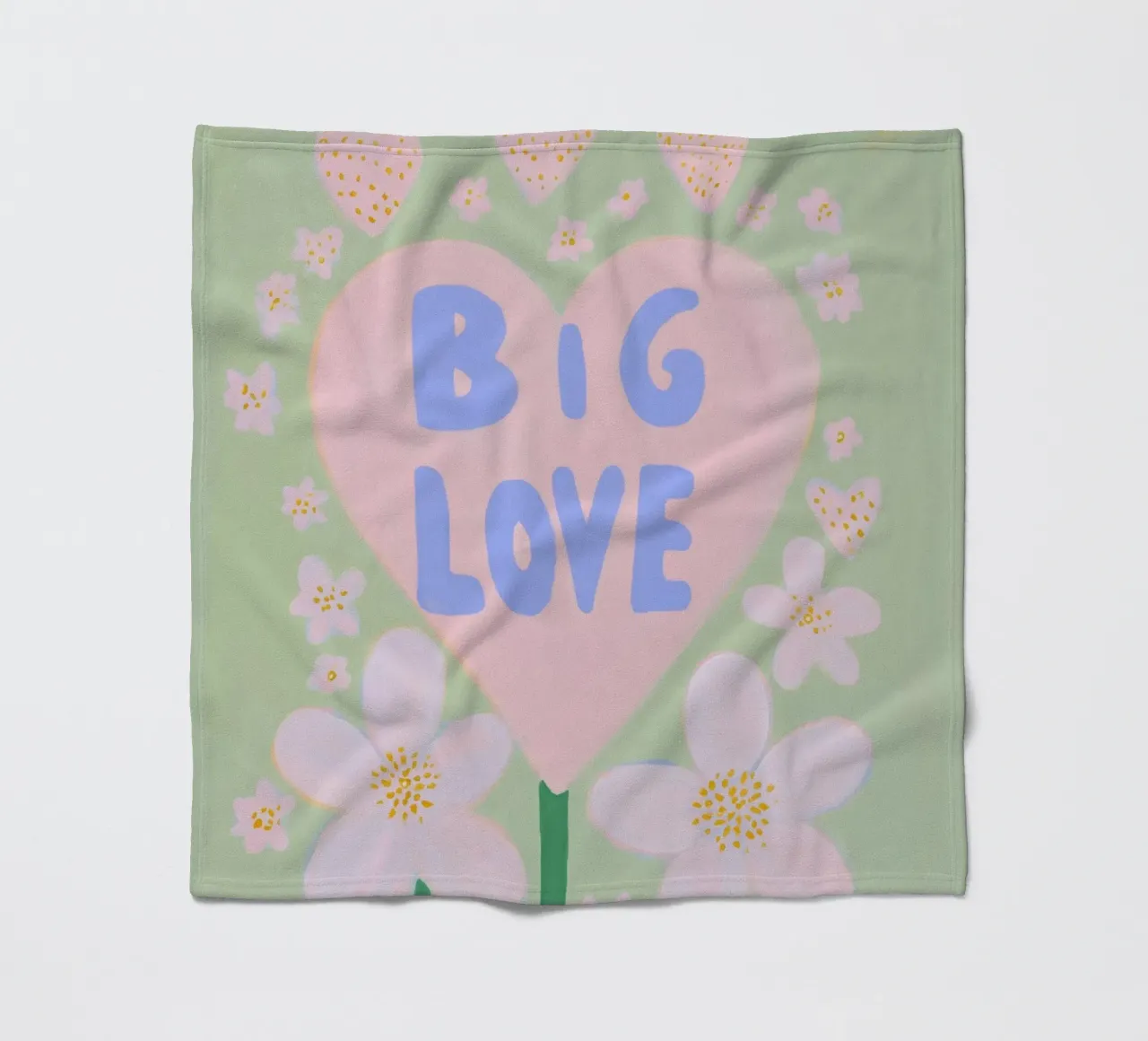 Grande amore per i fiori coperta in pile da Carinaprint