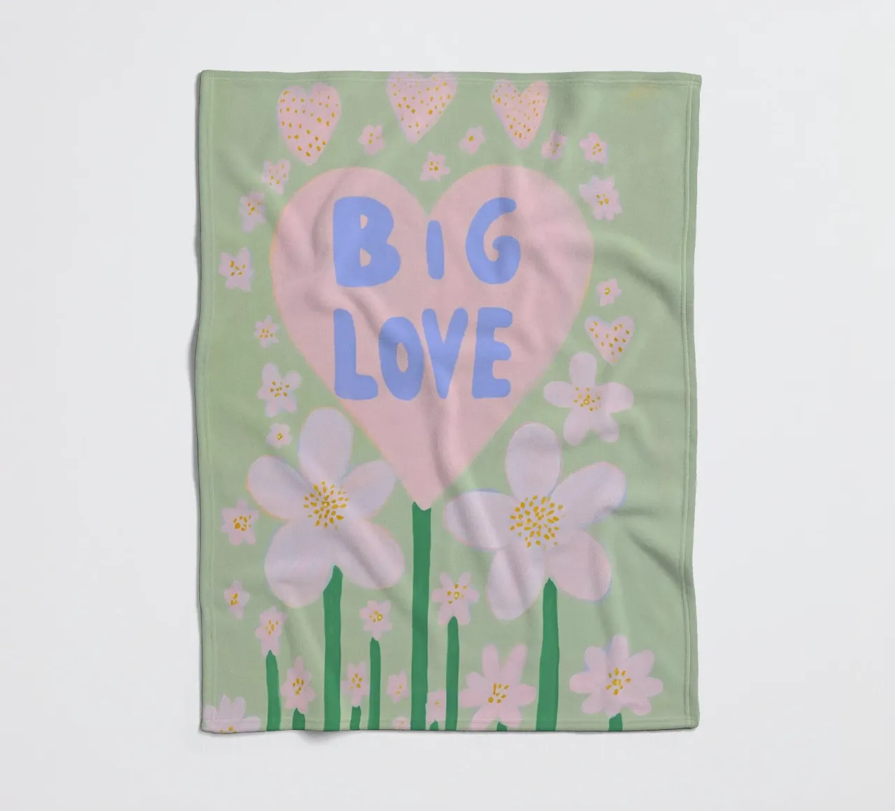 Grande amore per i fiori coperta in pile da Carinaprint
