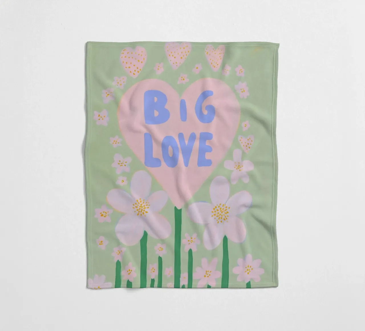 Grande amore per i fiori coperta in pile da Carinaprint