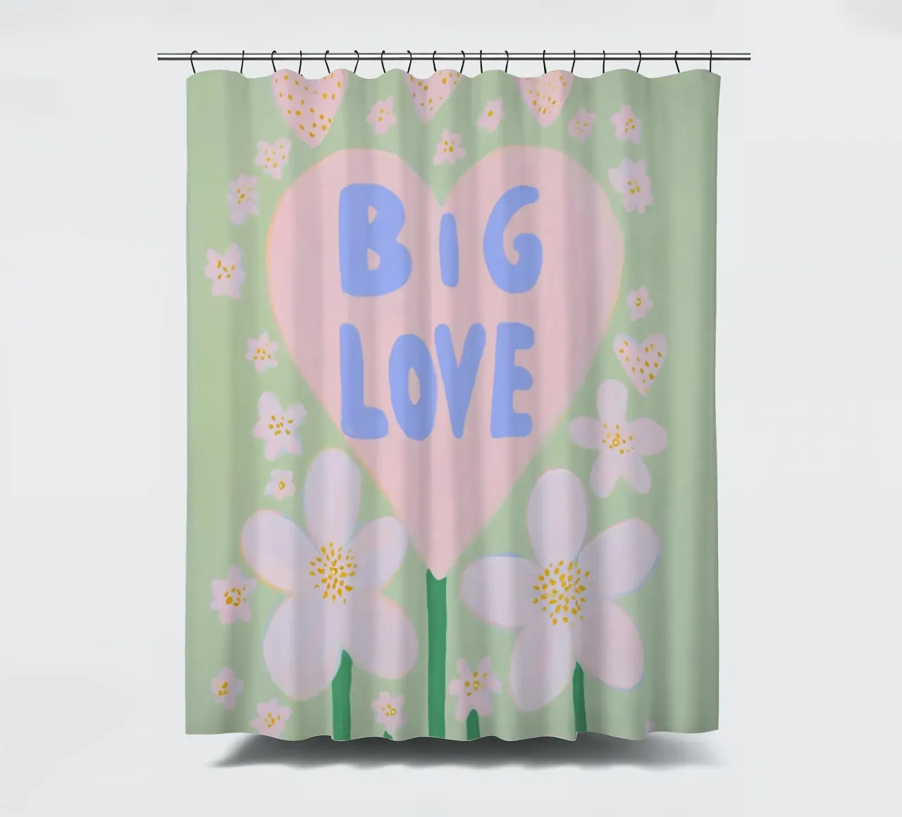 Grande amore per i fiori tenda da doccia da Carinaprint