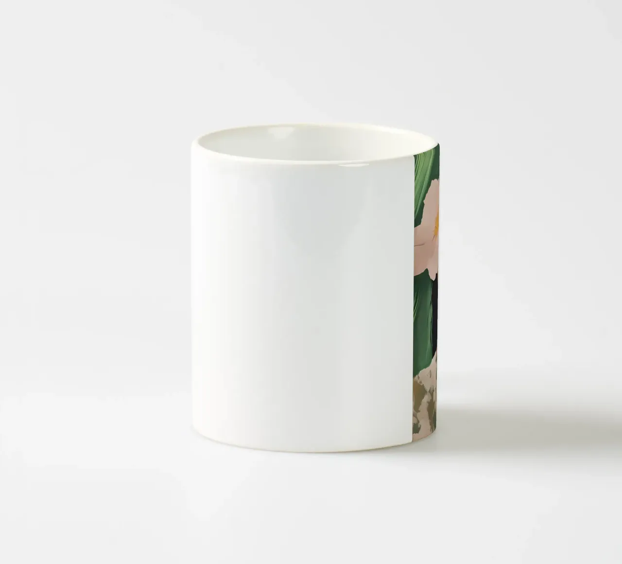 Abstracte Vrouw Illustratie, Moderne Emerald Muurkunst keramische mok van Little Lila