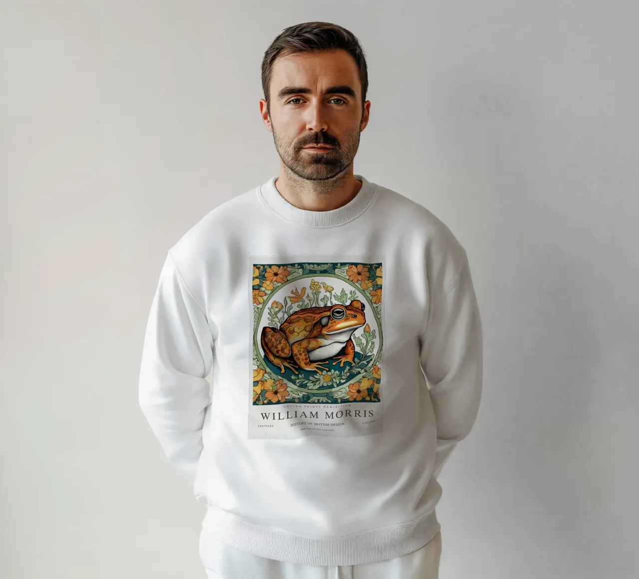 rana nei fiori selvatici william morris felpa da komo store
