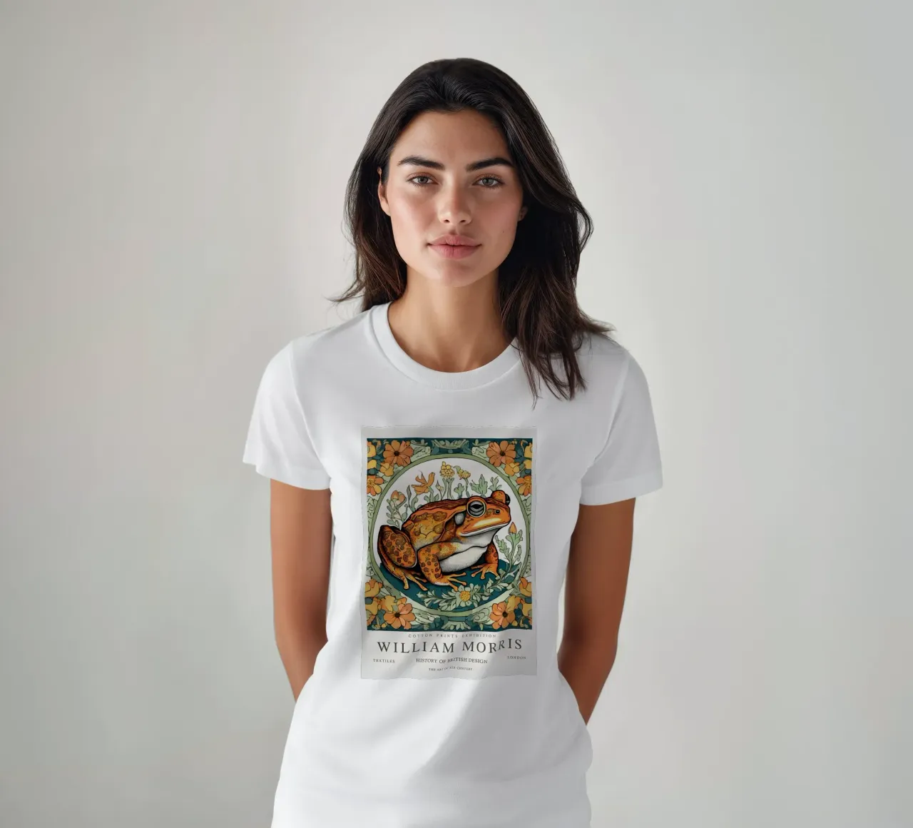 rana nei fiori selvatici william morris t-shirt da komo store