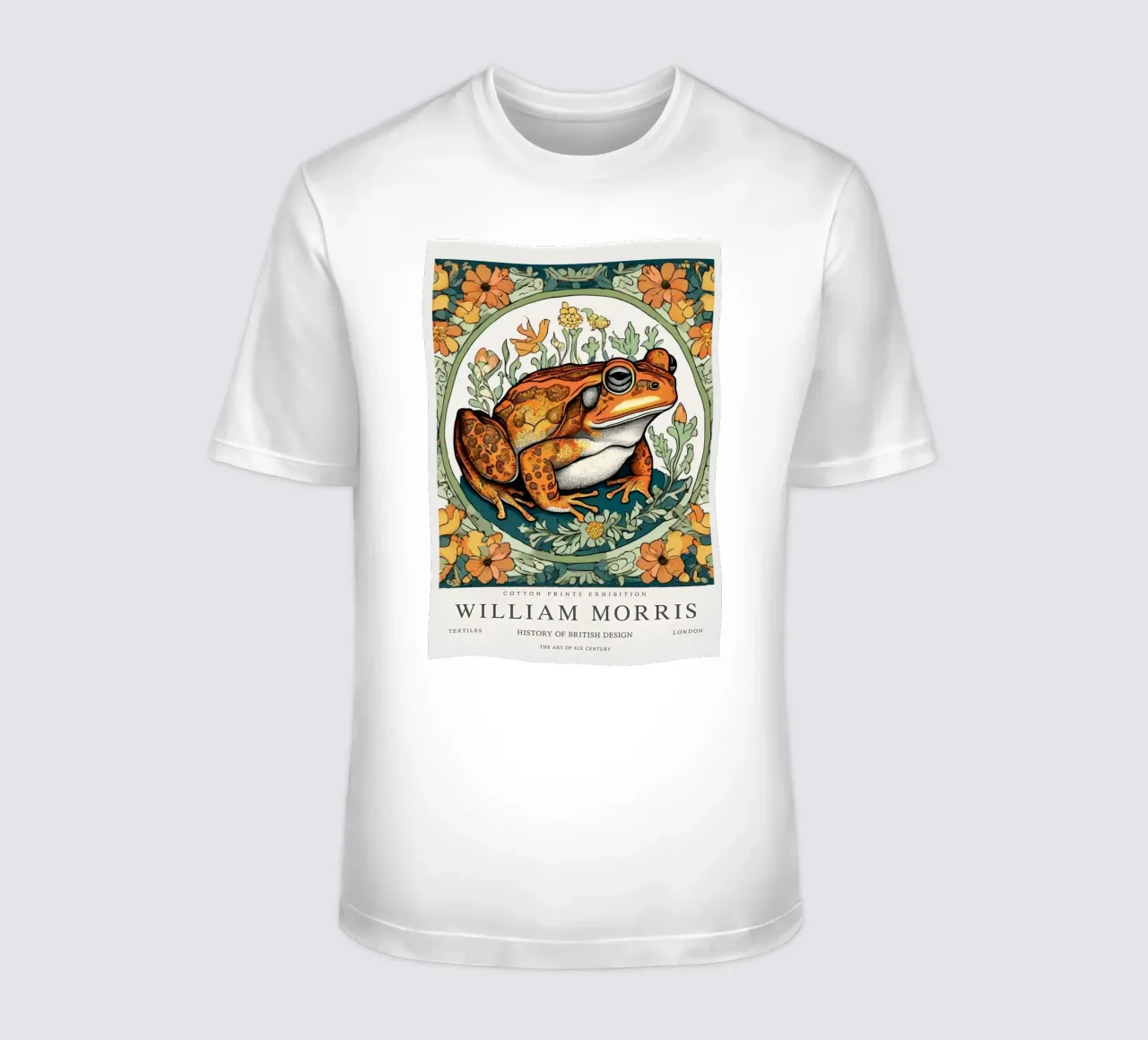 rana nei fiori selvatici william morris t-shirt da komo store