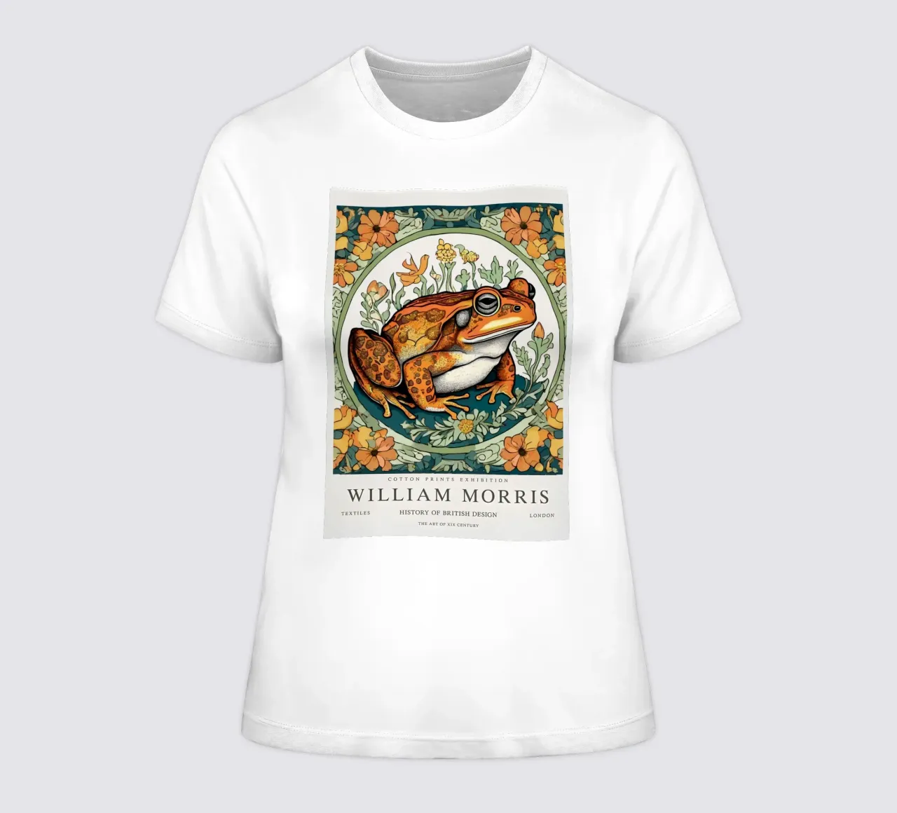 frosch in den wilden blumen william morris Frauen T-Shirt von komo store