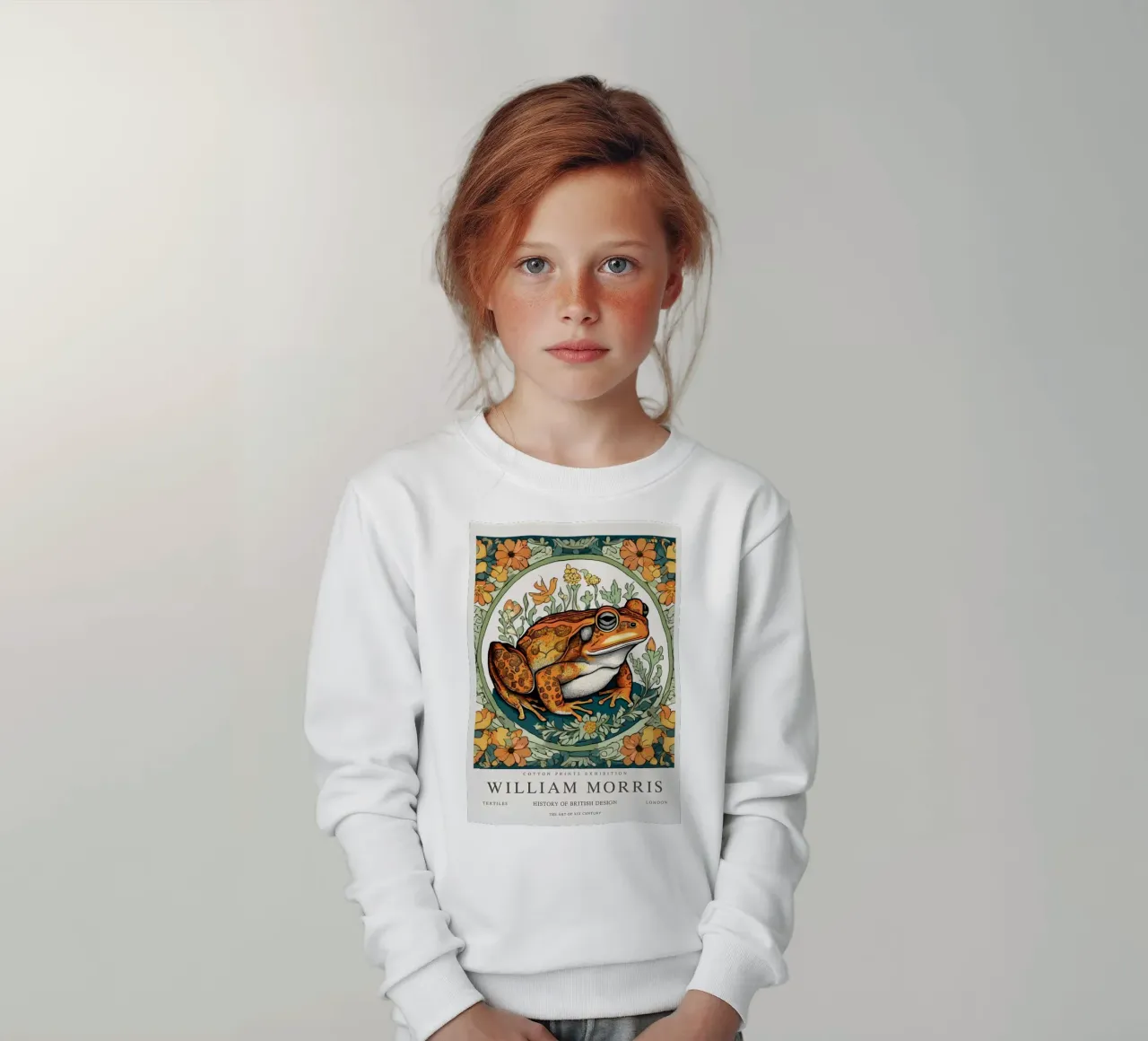rana nei fiori selvatici william morris felpa bambino da komo store