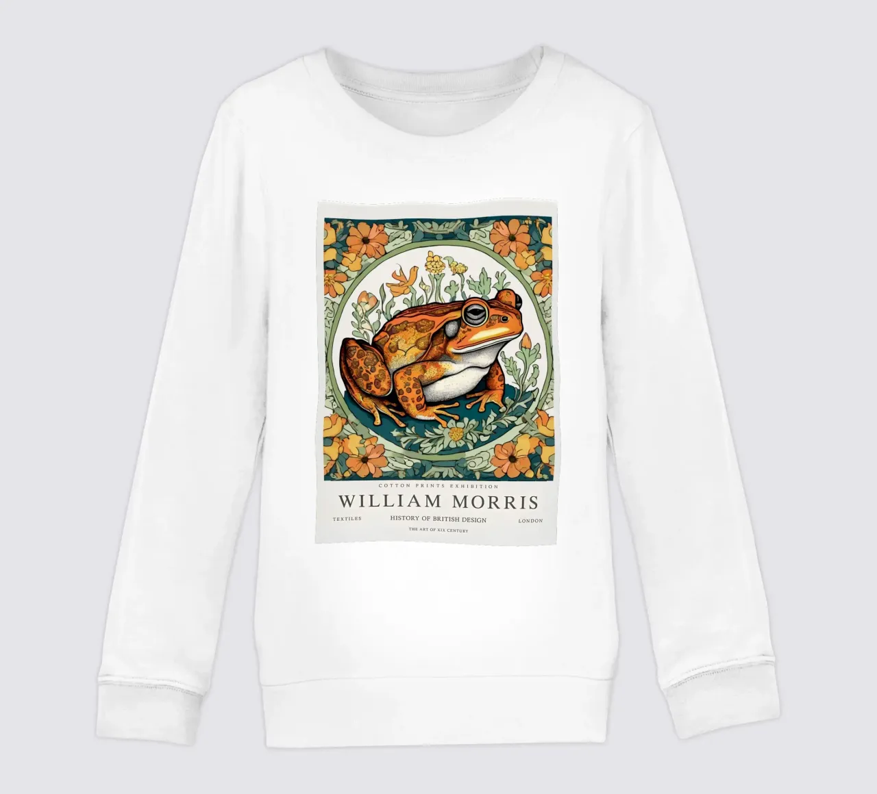 rana nei fiori selvatici william morris felpa bambino da komo store