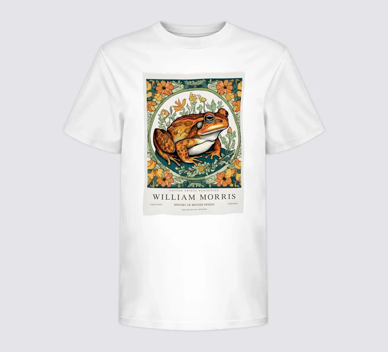 frosch in den wilden blumen william morris Kinder T-Shirt von komo store