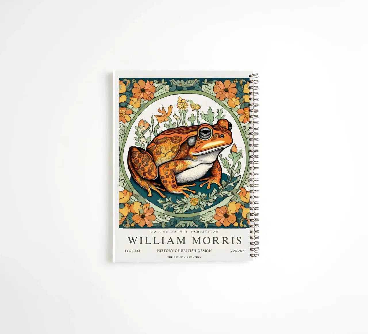 rana nei fiori selvatici william morris diario ad anelli da komo store
