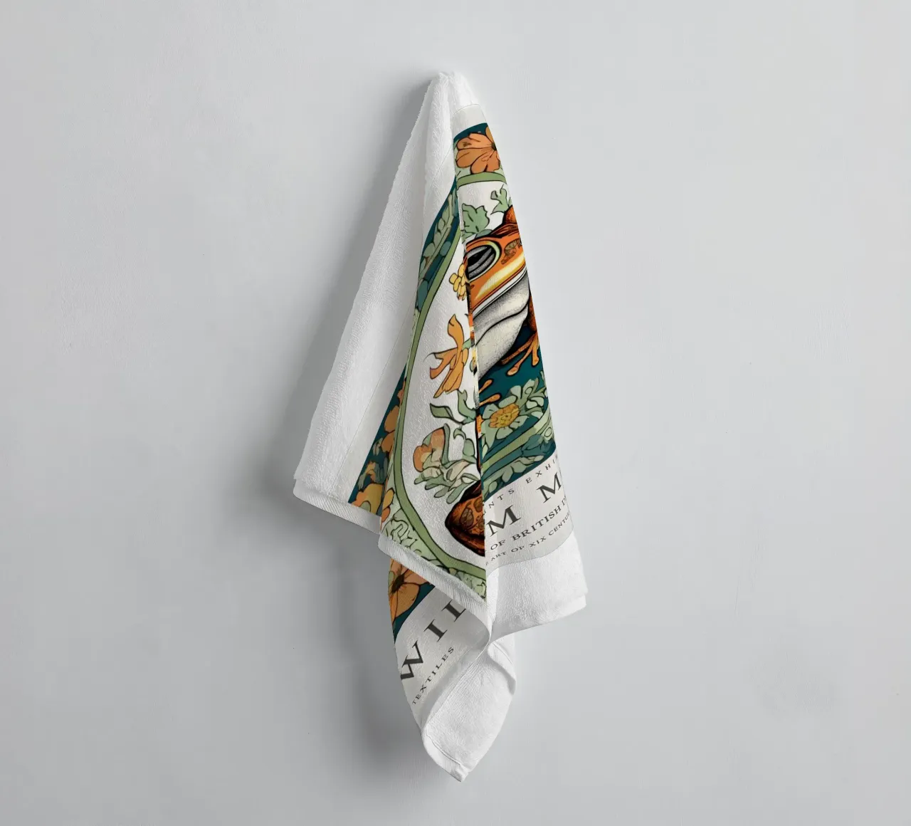 rana nei fiori selvatici william morris asciugamano da bagno da komo store