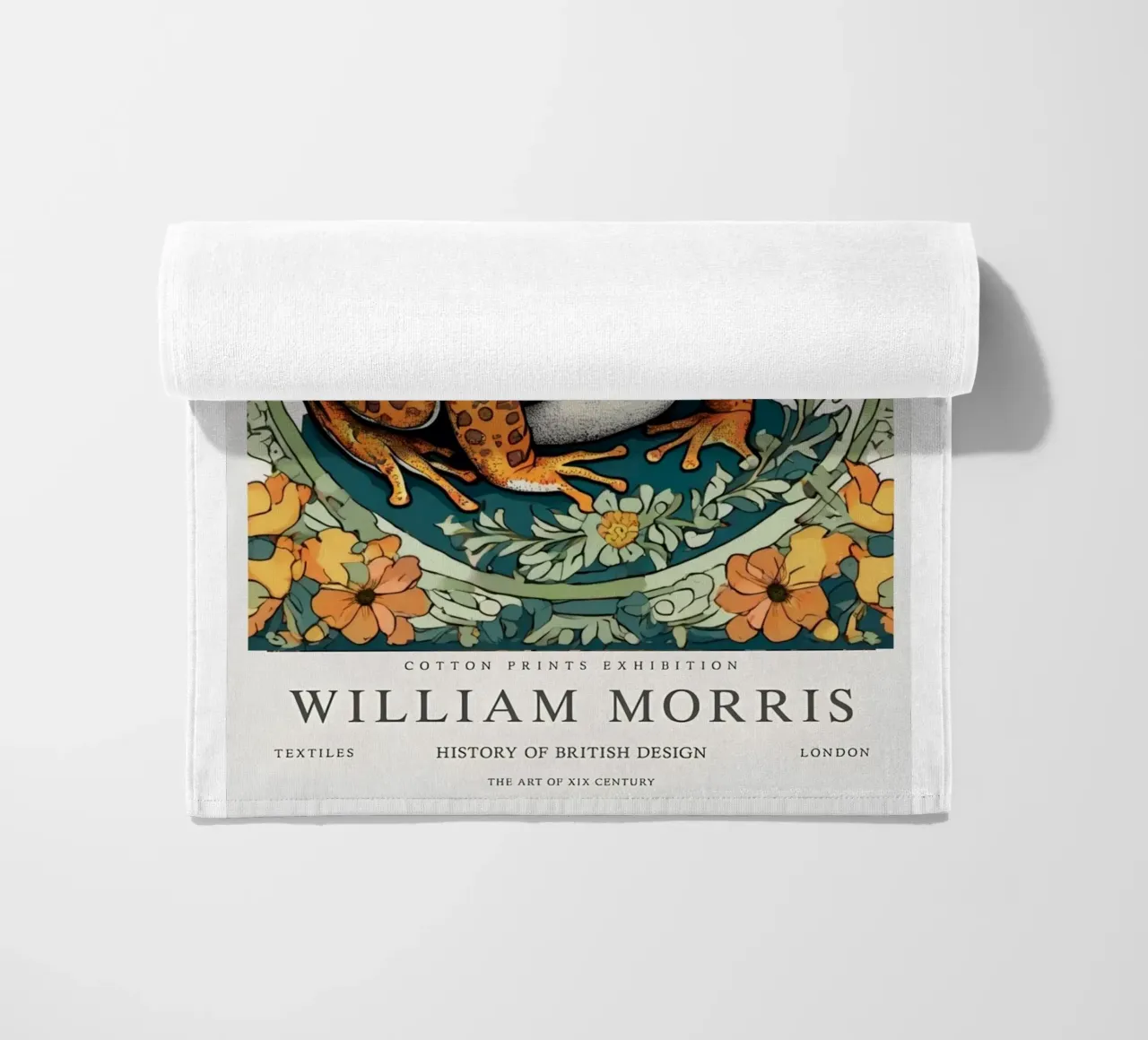 rana nei fiori selvatici william morris telo mare da komo store