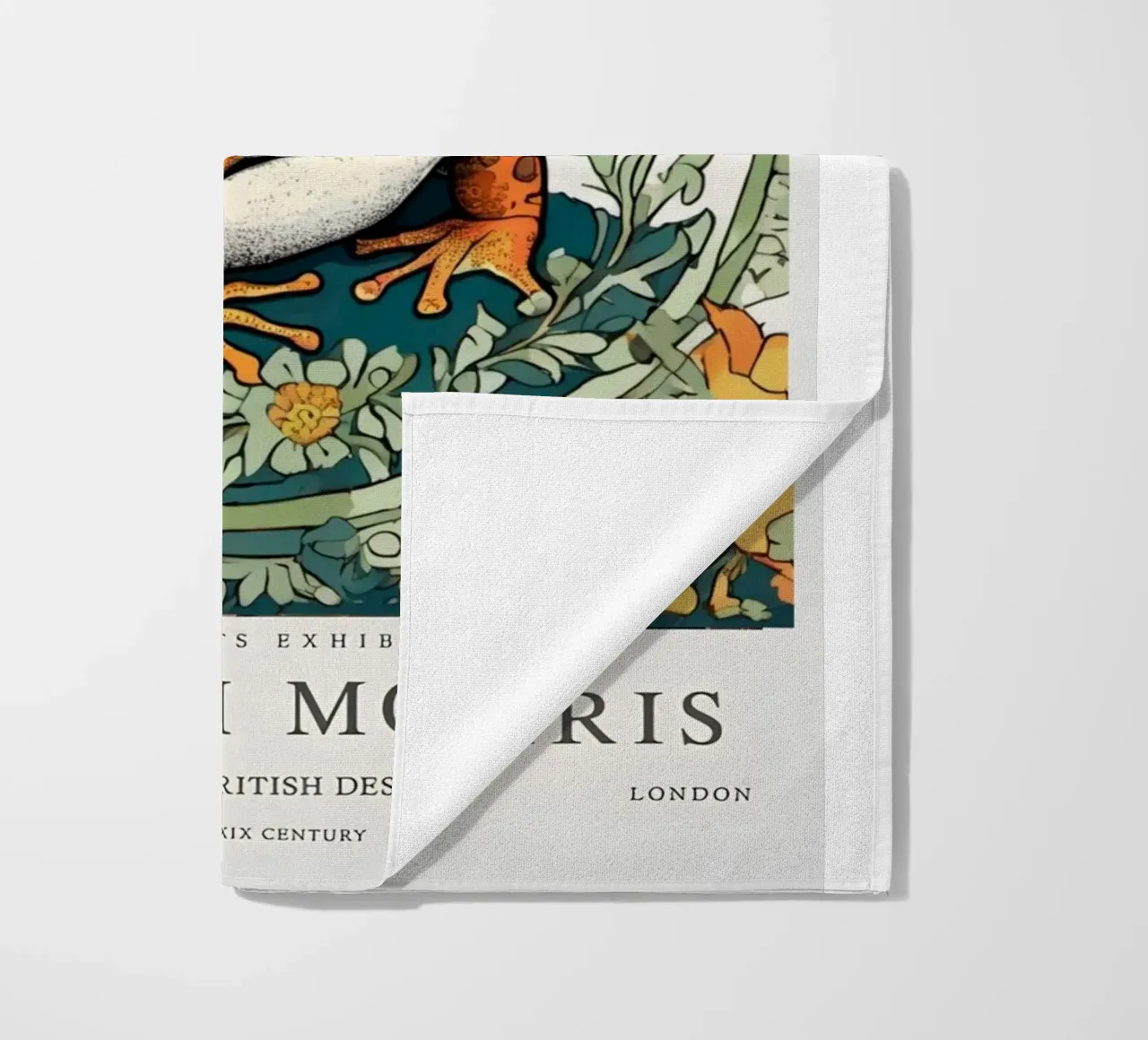 rana nei fiori selvatici william morris telo mare da komo store
