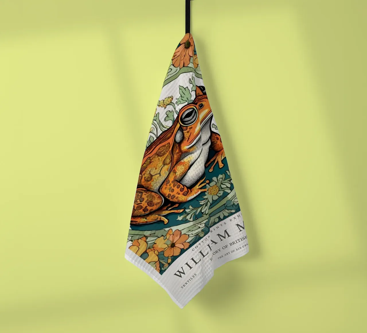 rana nei fiori selvatici william morris canovaccio da cucina da komo store