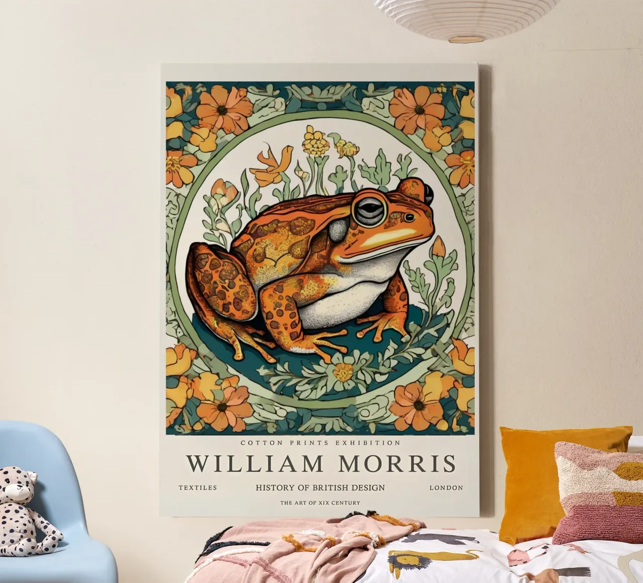 rana nei fiori selvatici william morris tela da komo store