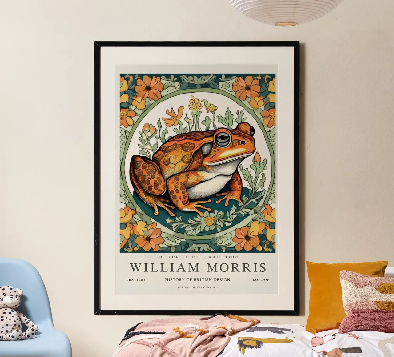 rana nei fiori selvatici william morris carta hahnemühle da komo store