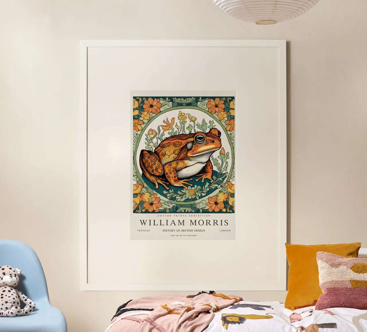 rana nei fiori selvatici william morris carta hahnemühle da komo store