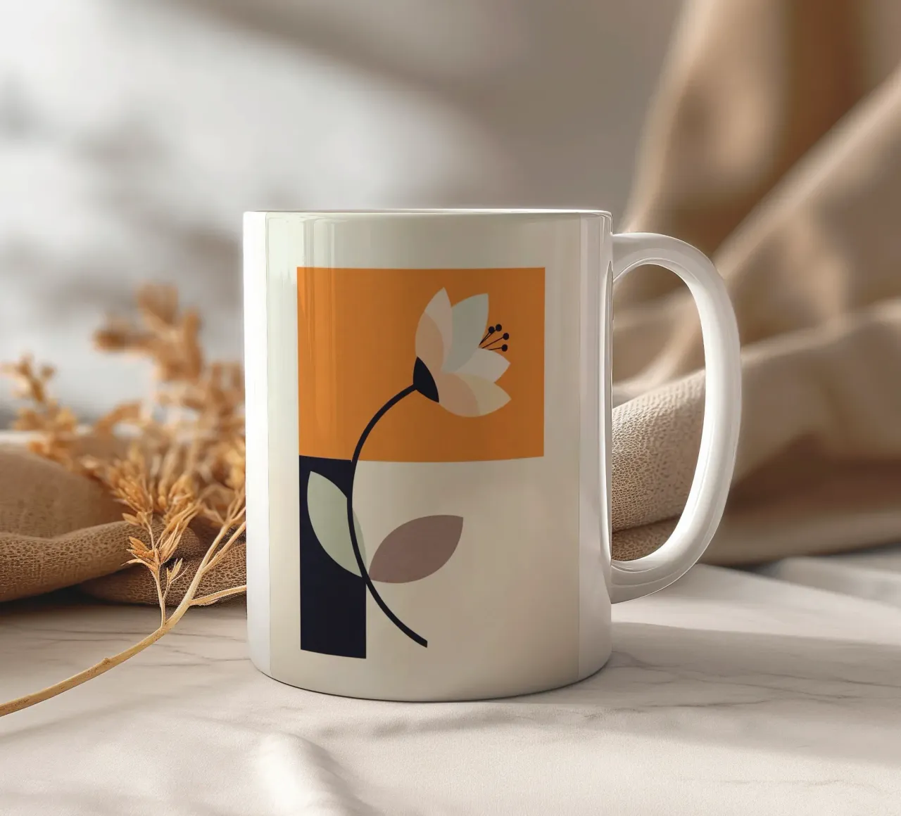 Floral bauhaus #039: Still Life in Shapes tazza in ceramica da Zen Design