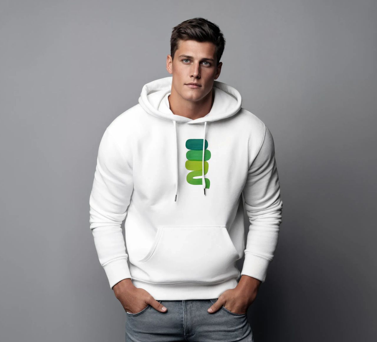 Organic Layers - Flow Form Series felpa con cappuccio da SMPLE