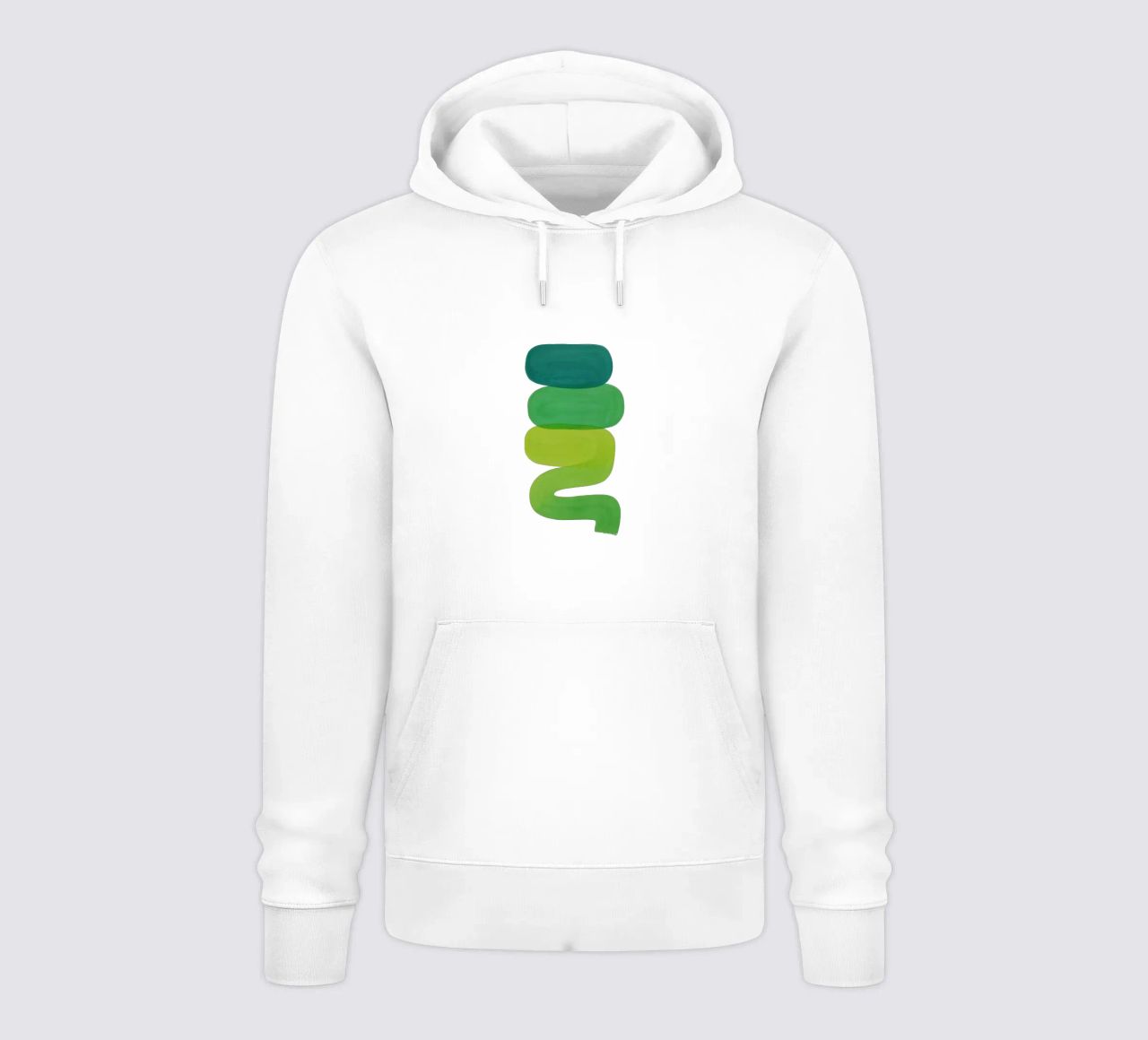 Organic Layers - Flow Form Series felpa con cappuccio da SMPLE
