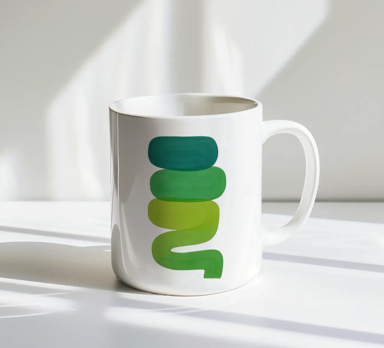 Organic Layers - Flow Form Series Keramik Tasse von SMPLE