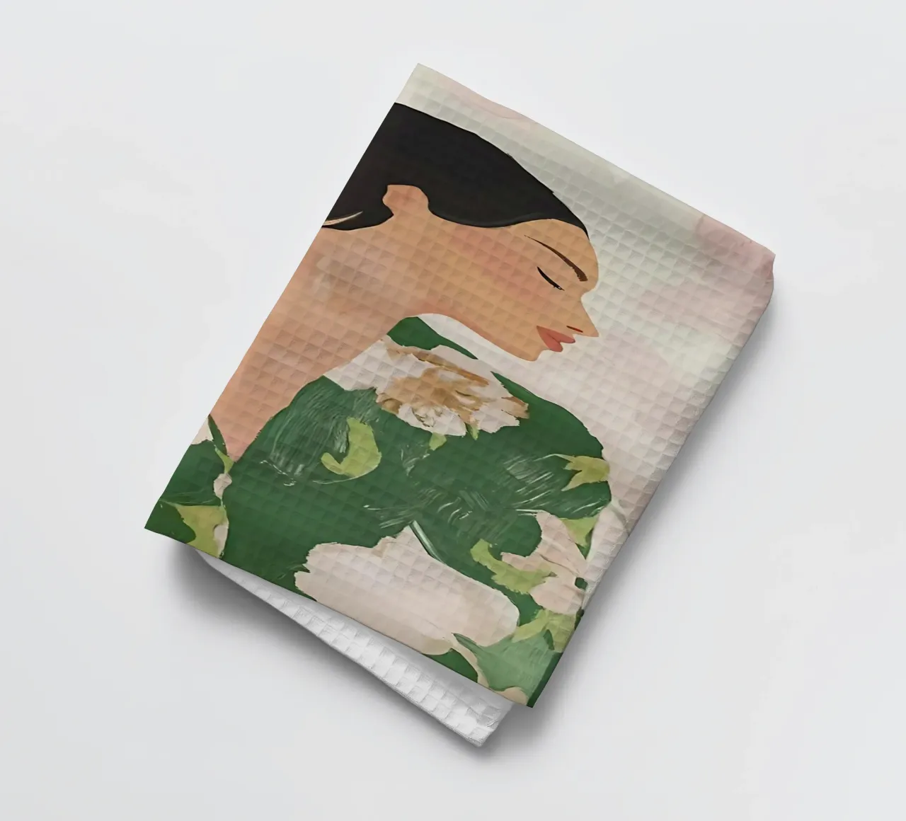 Impression femme abstraite, illustration femme torchon de Little Lila