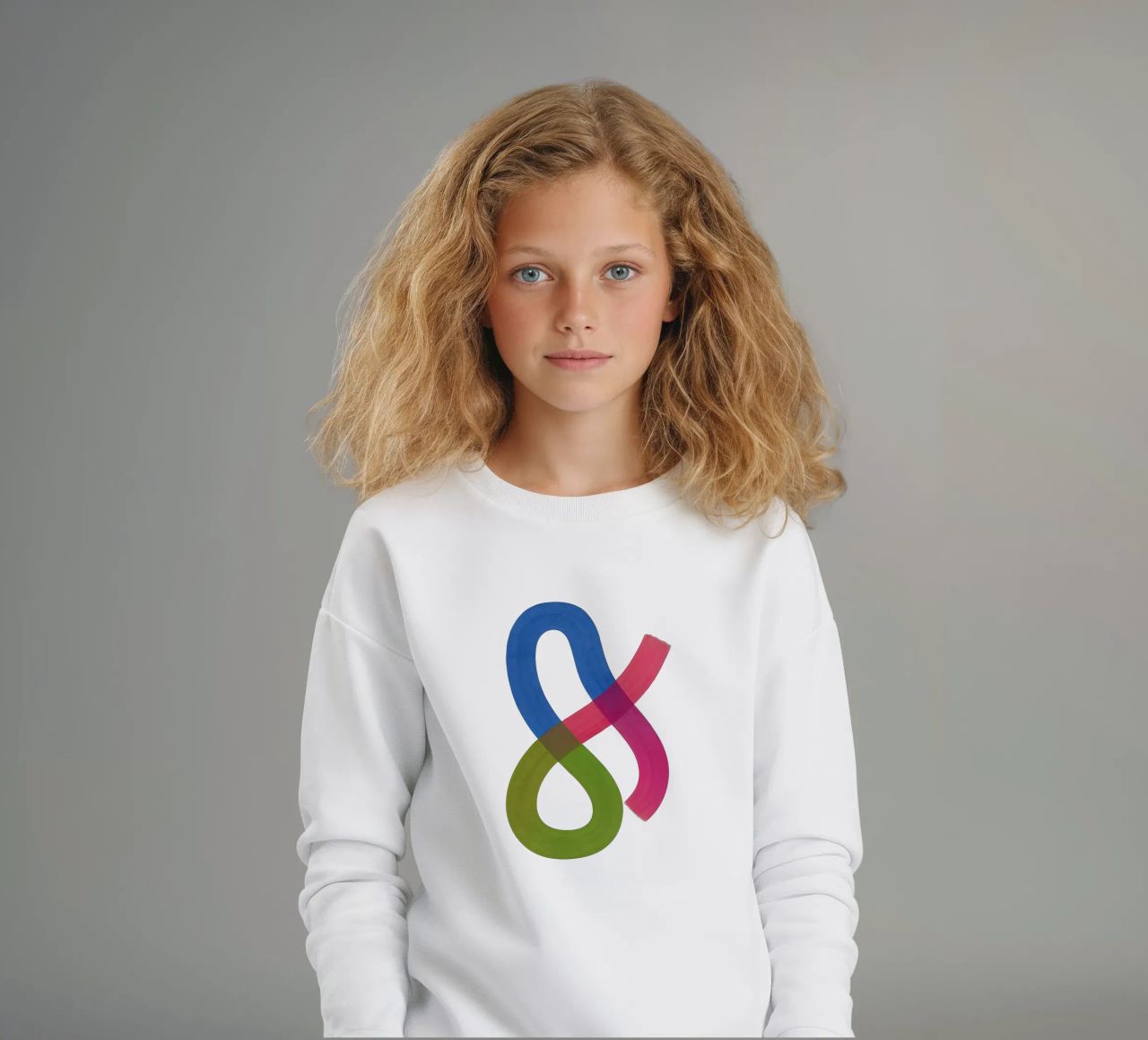 Color Continuum - Flow Form Series felpa bambino da SMPLE