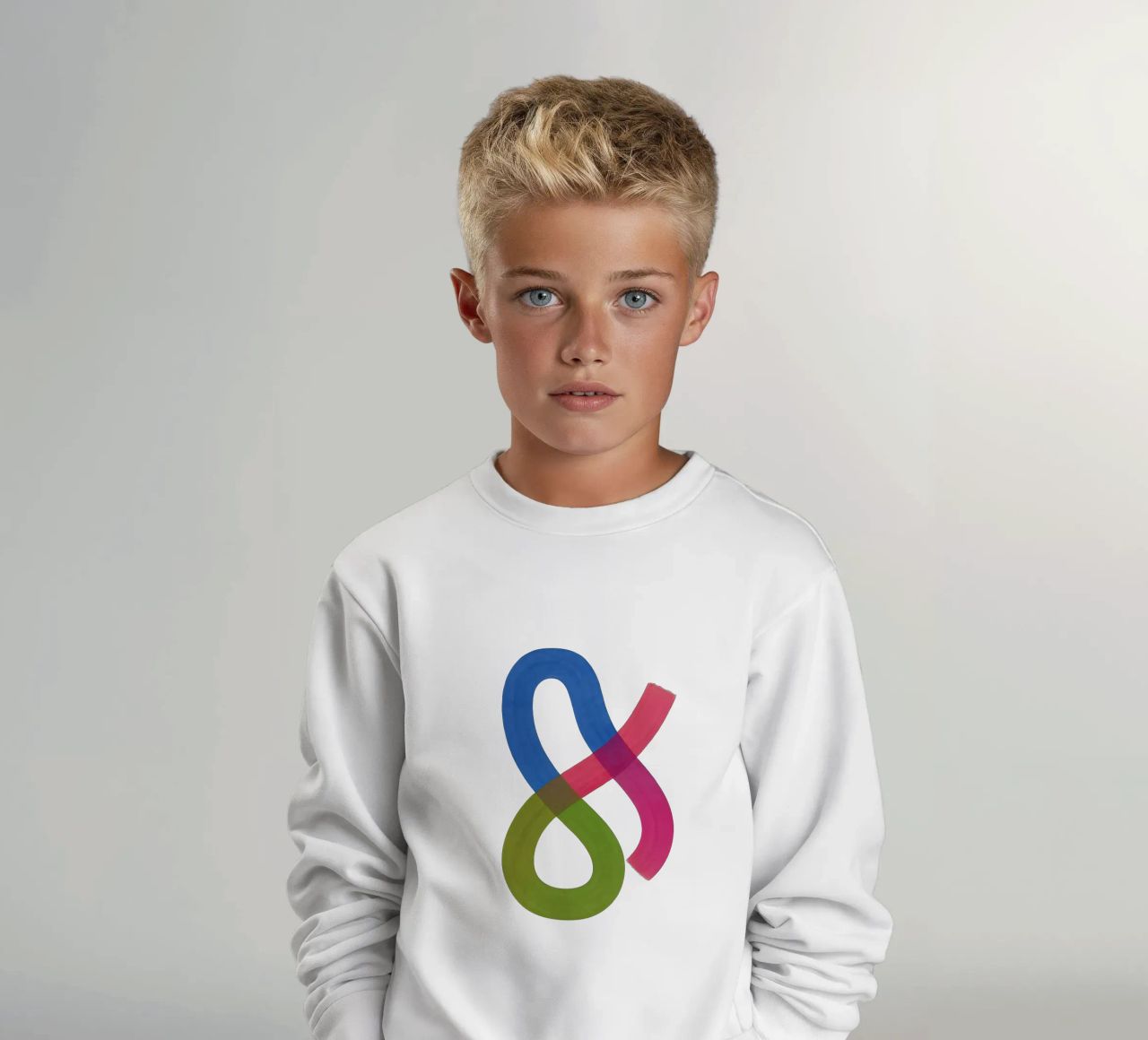 Color Continuum - Flow Form Series felpa bambino da SMPLE