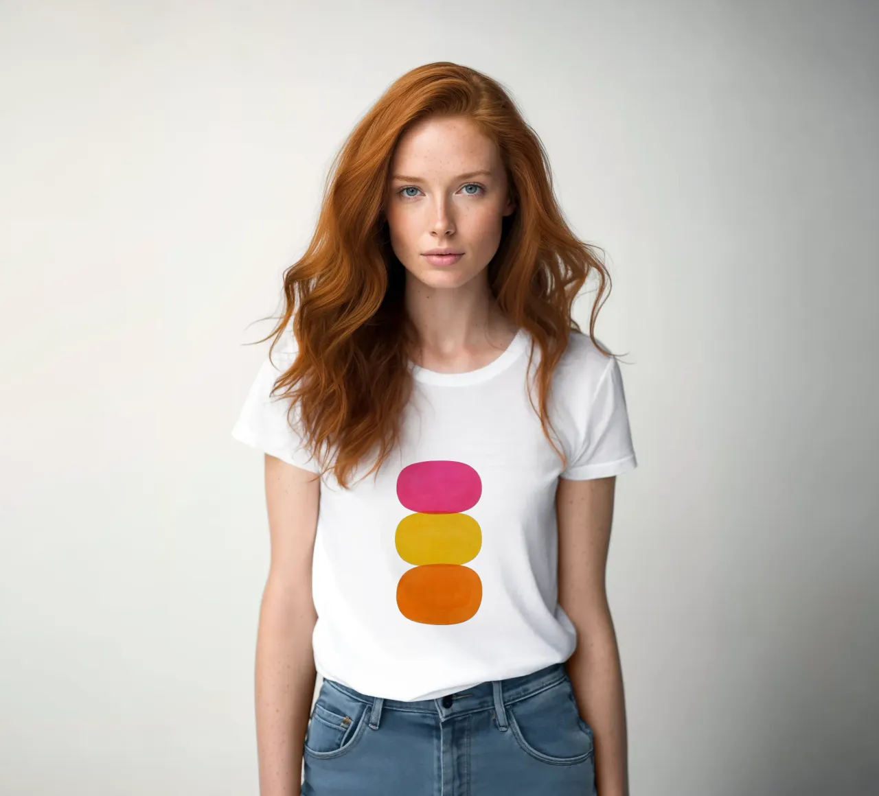 Color Stack - Flow Form Series t-shirt da donna da SMPLE