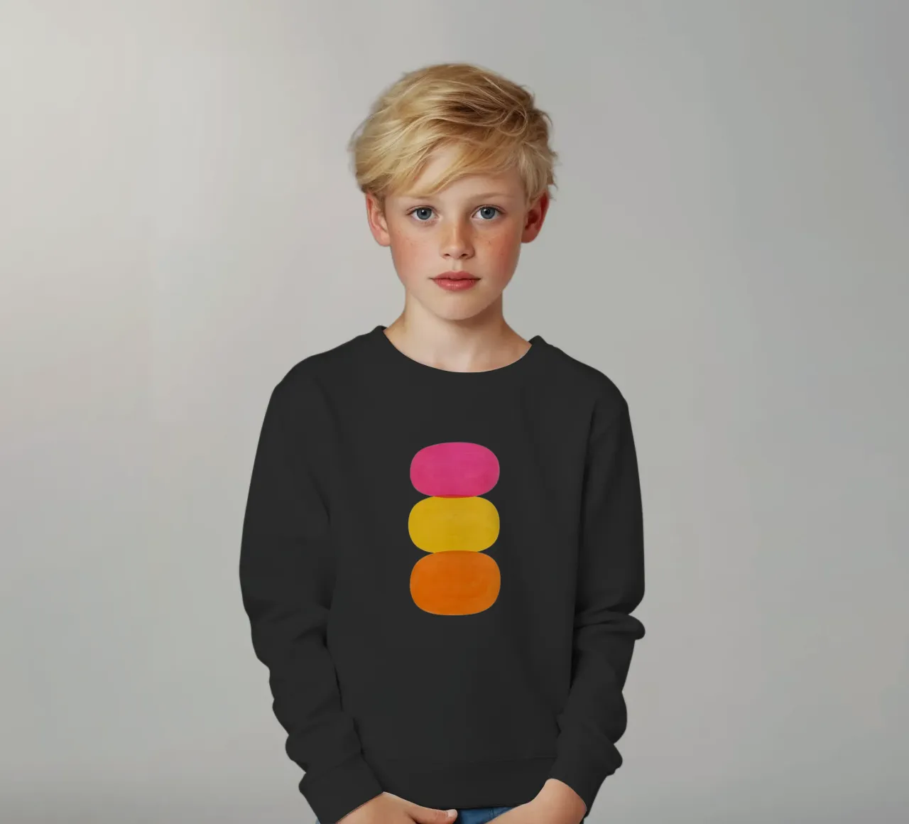 Color Stack - Flow Form Series felpa bambino da SMPLE