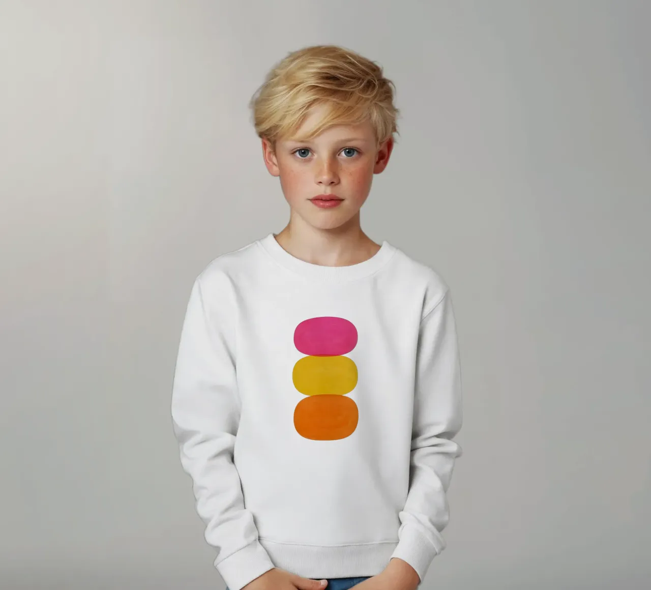 Color Stack - Flow Form Series felpa bambino da SMPLE