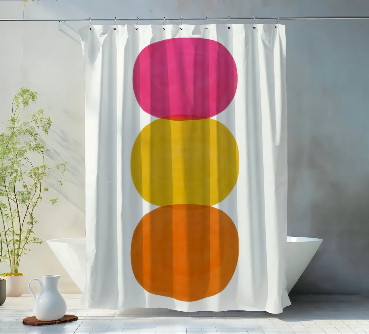 Color Stack - Flow Form Series tenda da doccia da SMPLE