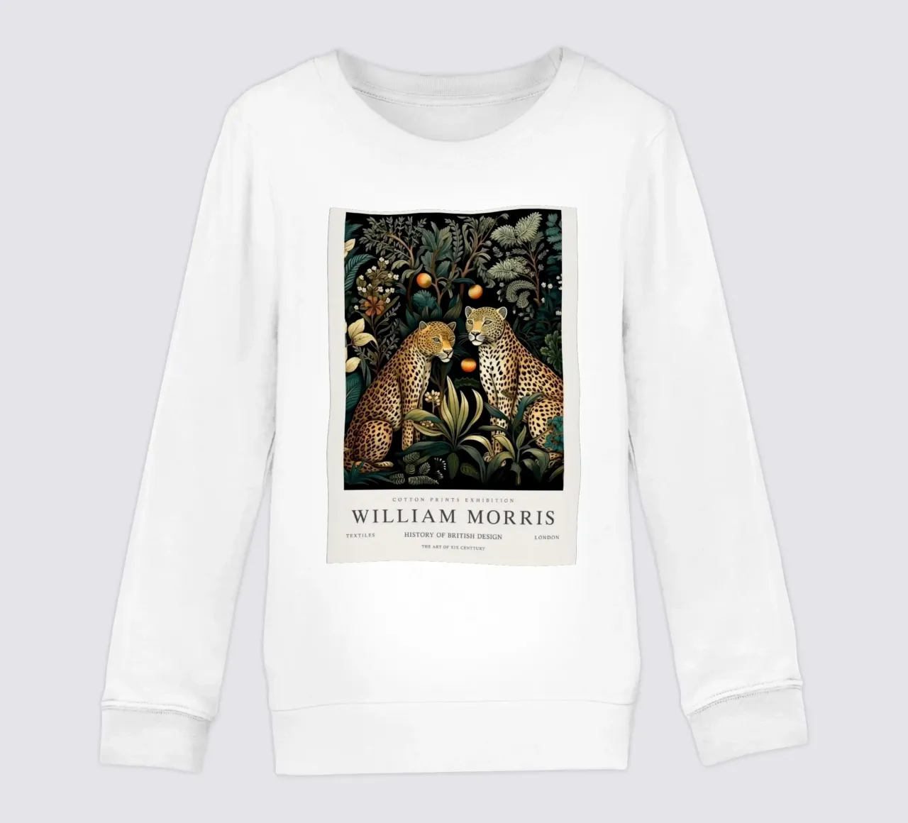 due leopardi in mezzo alla foresta di notte william mo felpa bambino da komo store