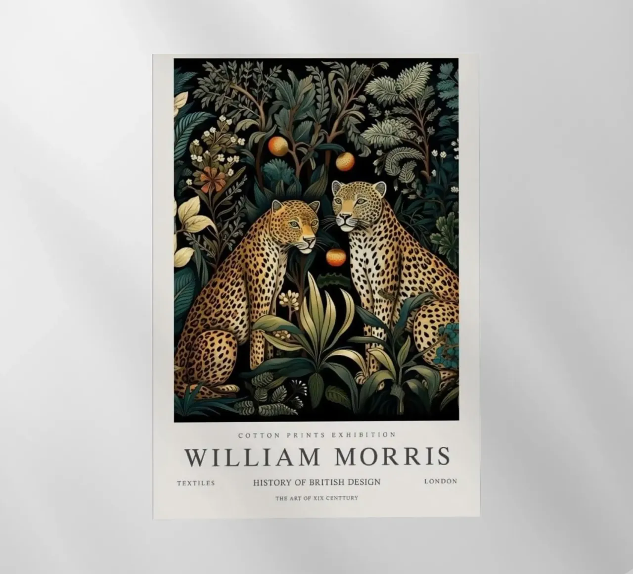 due leopardi in mezzo alla foresta di notte william mo pellicola backlit da komo store