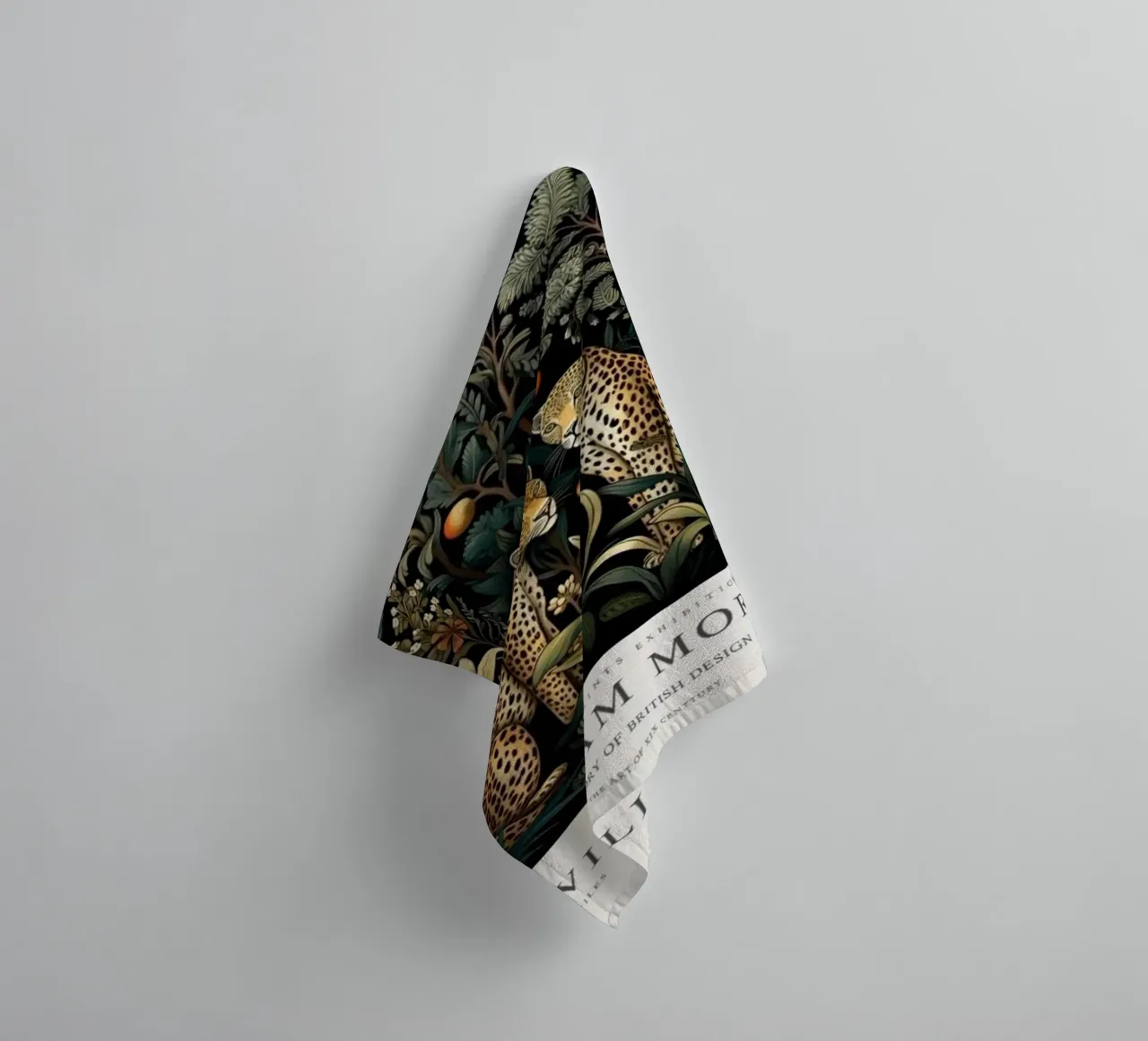 due leopardi in mezzo alla foresta di notte william mo asciugamano da bagno da komo store