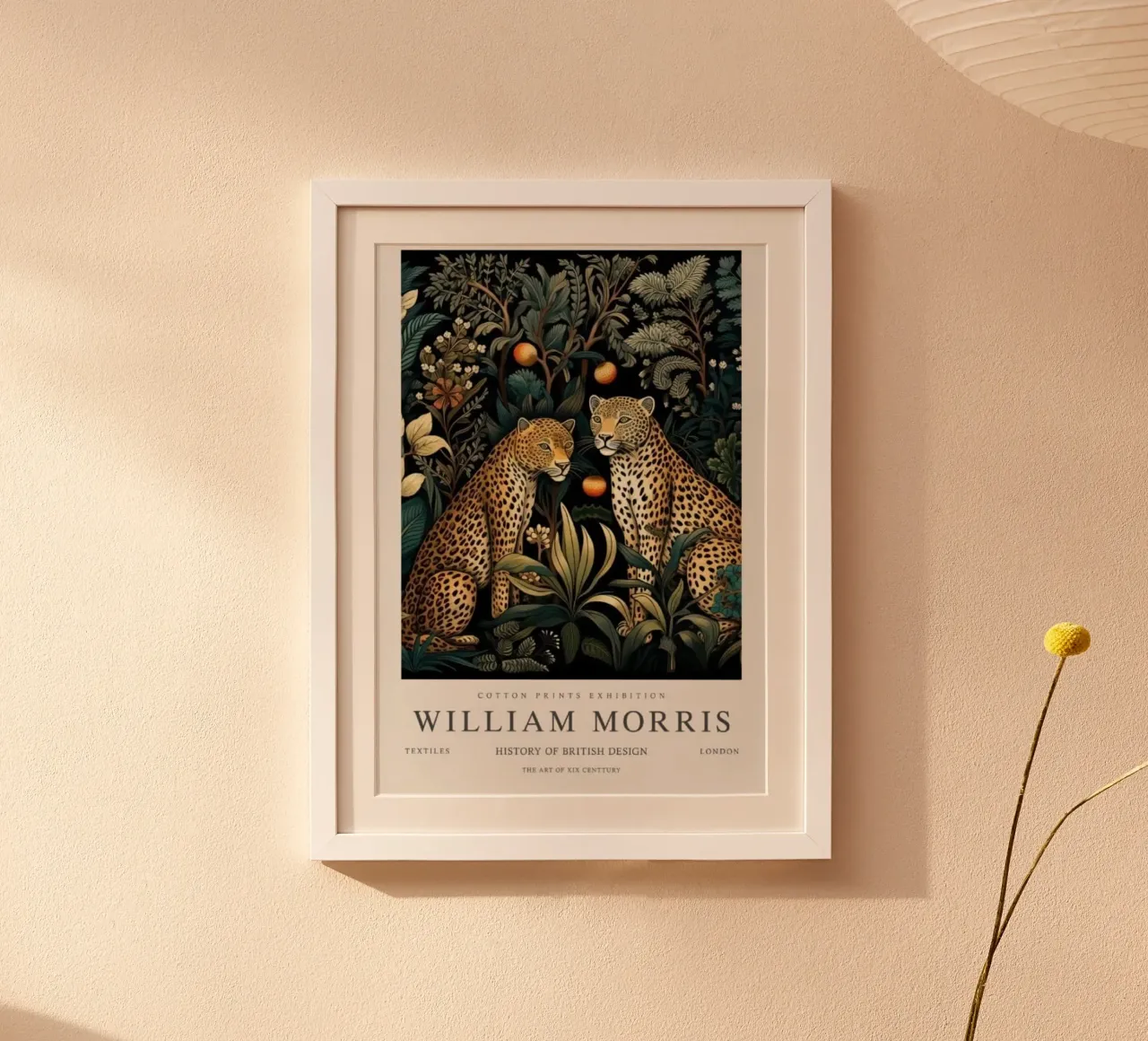 two leopards in the middle of the forest at night william mo poster by komo store