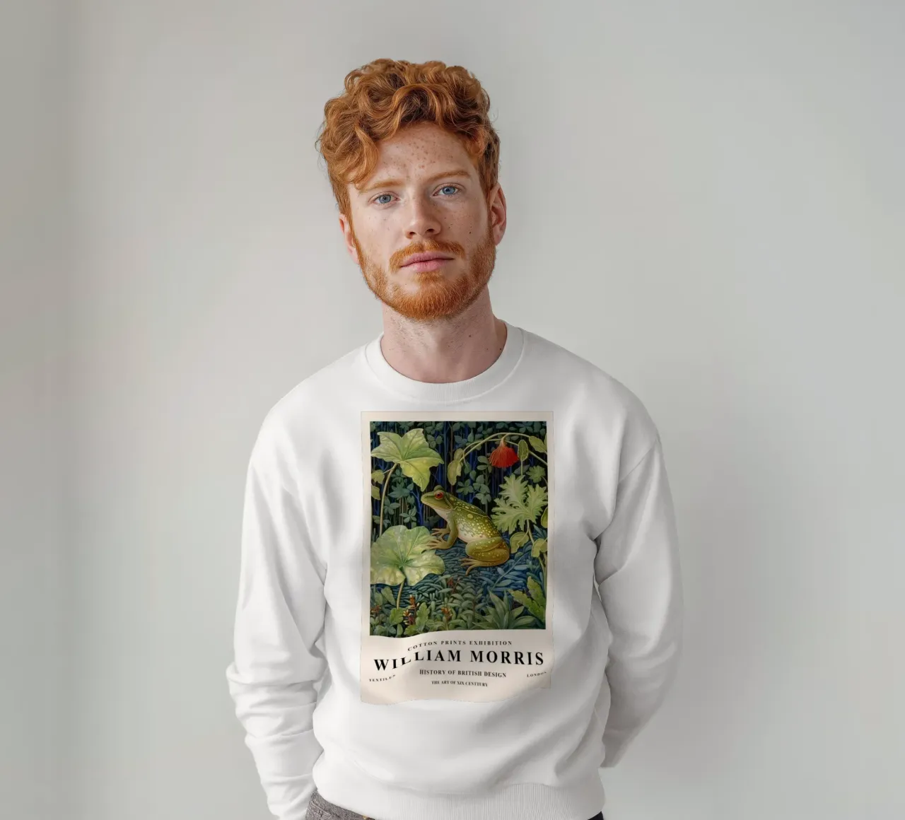 rane verdi nei cespugli di william morris felpa da komo store